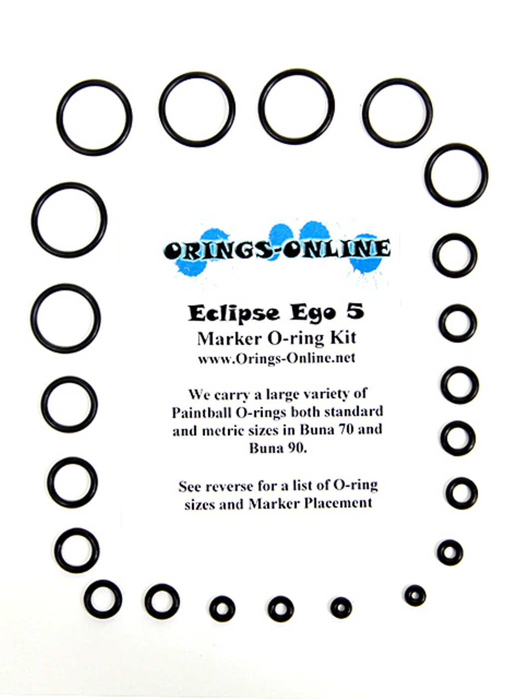 Planet Eclipse Ego 5 Marker O-ring Kit